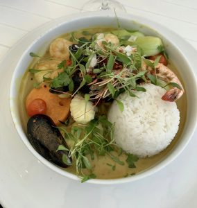 Monkfish curry at The Porthminster Cafe